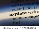 Small photo of expiate word in a dictionary. expiate concept