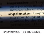 Small photo of imprimatur word in a dictionary. imprimatur concept.