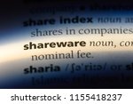 Small photo of shareware word in a dictionary. shareware concept.