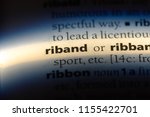 Small photo of riband word in a dictionary. riband concept.