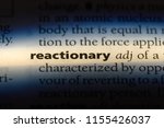 Small photo of reactionary word in a dictionary. reactionary concept.