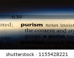 Small photo of purism word in a dictionary. purism concept.
