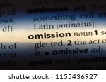 Small photo of omission word in a dictionary. omission concept.