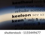 Small photo of keelson word in a dictionary. keelson concept.