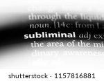 Small photo of subliminal word in a dictionary. subliminal concept.