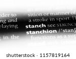 Small photo of stanch word in a dictionary. stanch concept.