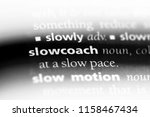 Small photo of slowcoach word in a dictionary. slowcoach concept.