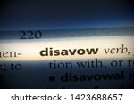 Small photo of disavow word in a dictionary. disavow concept.