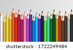 colored pencils laying in row.... | Shutterstock .eps vector #1722249484