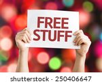 Free Stuff Card With Colorful...