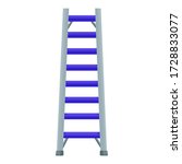 aluminum step ladder. vector... | Shutterstock .eps vector #1728833077