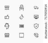 e commerce line icon set | Shutterstock .eps vector #717053914