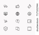 e commerce line icon set | Shutterstock .eps vector #717101944