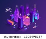 smart city isometric... | Shutterstock .eps vector #1108498157