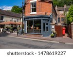 Small photo of Ironbridge,Shropshire/England - 13 Aug 2019:Suree's Restaurant on the Wharfage in Ironbridge Shropshire