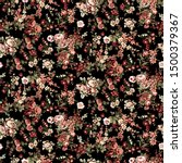 flowers pattern. seamless... | Shutterstock . vector #1500379367