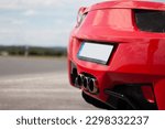 
Sportcar, rear, back, exhaust, exhaust pipes, chrome, car, hypercar, red car, design,