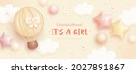 baby shower horizontal banner... | Shutterstock .eps vector #2027891867