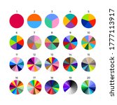 set of segmented circles.... | Shutterstock .eps vector #1777113917