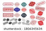 set of certified rubber stamp.... | Shutterstock .eps vector #1806345634
