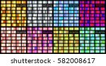 gradient big collection gold ... | Shutterstock .eps vector #582008617
