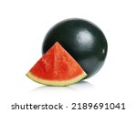 Seedless black watermelon...
