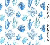 Blue Seamless Pattern With A...
