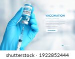 covid 19 coronavirus vaccine.... | Shutterstock .eps vector #1922852444