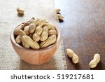 roasted in shell peanuts in... | Shutterstock . vector #519217681