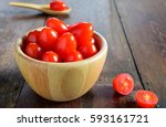 healthy queen berry tomatoes in ... | Shutterstock . vector #593161721