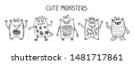 Cute Monsters Sketch Drawn By...