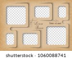 template for photo collage in... | Shutterstock .eps vector #1060088741
