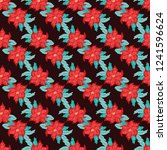festive seamless pattern in... | Shutterstock . vector #1241596624