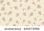 seamless folk pattern in small... | Shutterstock .eps vector #640573984