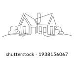 abstract country house in... | Shutterstock .eps vector #1938156067