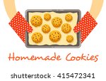 Homemade Cookies On A Pan ...