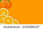 fresh oranges banner on orange... | Shutterstock .eps vector #2154580137