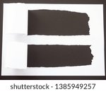 torn white paper isolated on... | Shutterstock . vector #1385949257