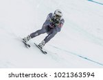 Small photo of Bormio, Italy. December 28, 2017. FIS Ski World Cup 2017. Men's downhill. Johan Clarey, France.