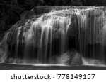 Black And White Waterfall 