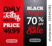 templates for black friday sale.... | Shutterstock .eps vector #335441381