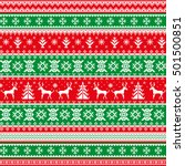 christmas seamless pattern with ... | Shutterstock .eps vector #501500851