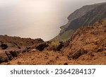 Ferruginous reddish stones atMirador de Isora, 800 metres above the Atlantic ocean, El Hierro island, the Canaries. 
Tajace de Abajo, Valverde, Canary Islands