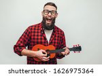 Handsome Hipster Guy Plays...