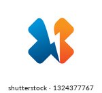 letter x logo template  icon ... | Shutterstock .eps vector #1324377767