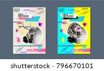 abstract cover design poster.... | Shutterstock .eps vector #796670101