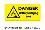 danger   battery charging rea.... | Shutterstock .eps vector #656171677