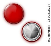 realistic red blank badge pin... | Shutterstock .eps vector #1530518294