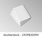 three a4 or a5 clear brochures... | Shutterstock .eps vector #1929820394