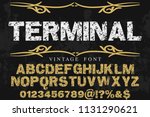font alphabet script typeface... | Shutterstock .eps vector #1131290621